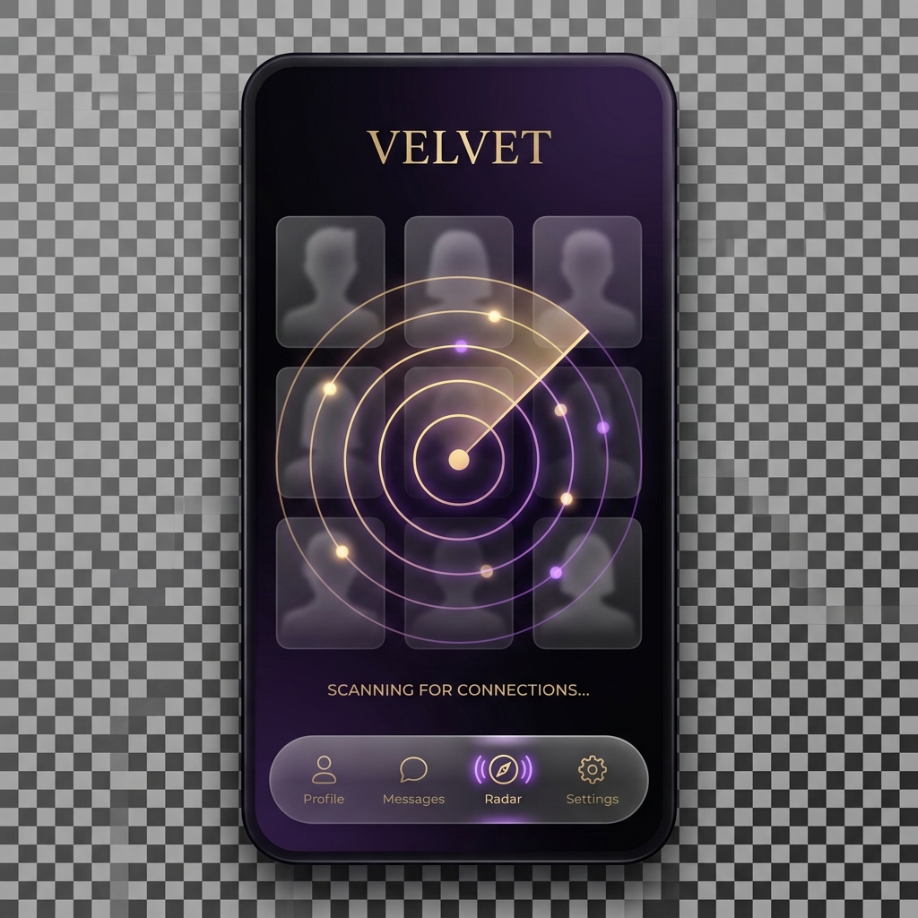Velvet App Radar Screen Interface